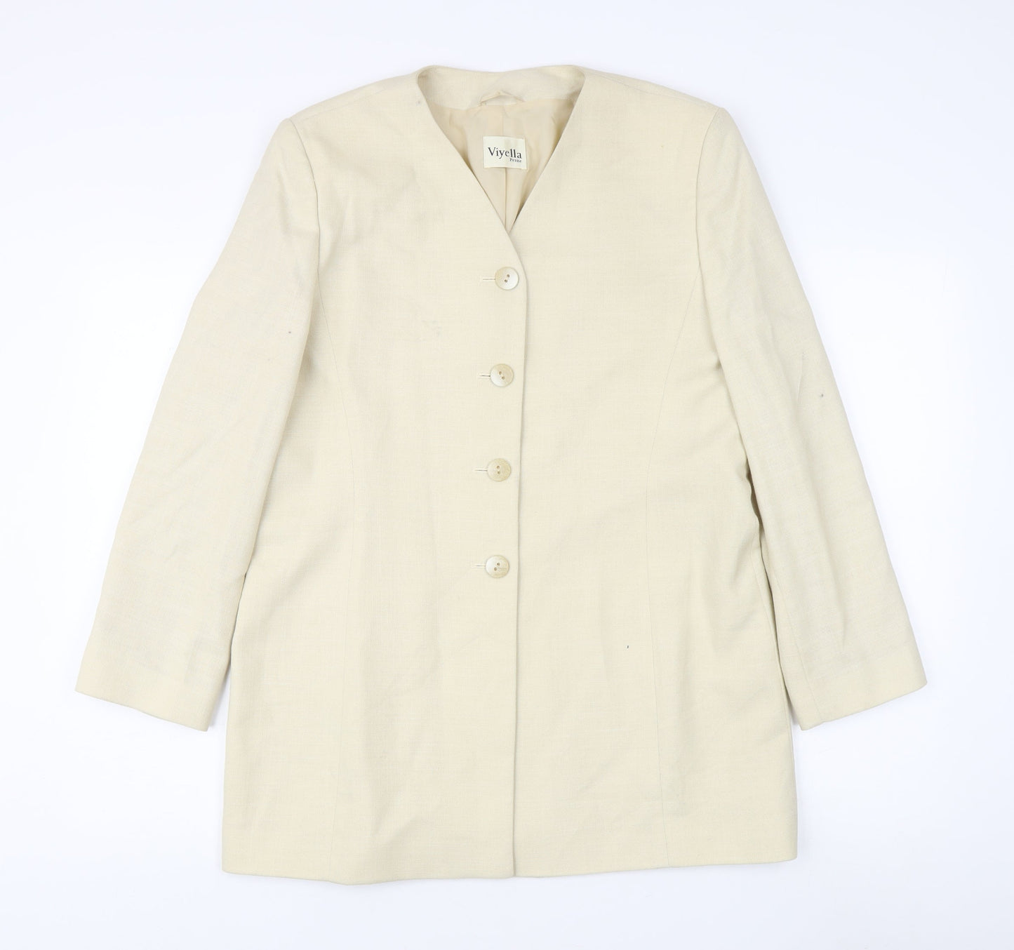 Viyella Women's Beige Suit Jacket Size 12