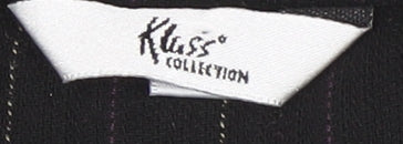 Klass Collection Women's Black Pinstripe Suit Jacket 18