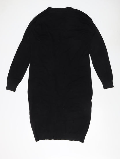 Capsule Women's Black V-Neck Jumper Size 16/18