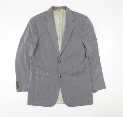 Boss Hugo Boss Men's Black & White Striped Blazer Jacket M