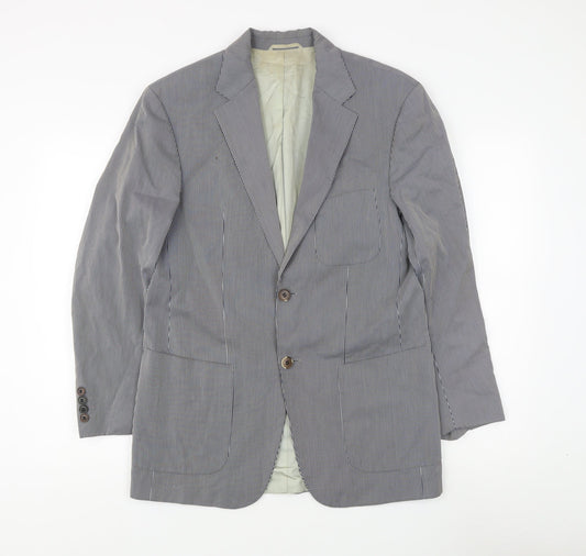 Boss Hugo Boss Men's Black & White Striped Blazer Jacket M
