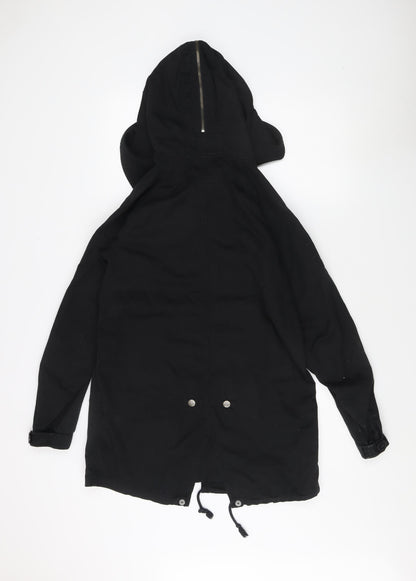 DKNY Women’s Black XS Parka Jacket with Hood