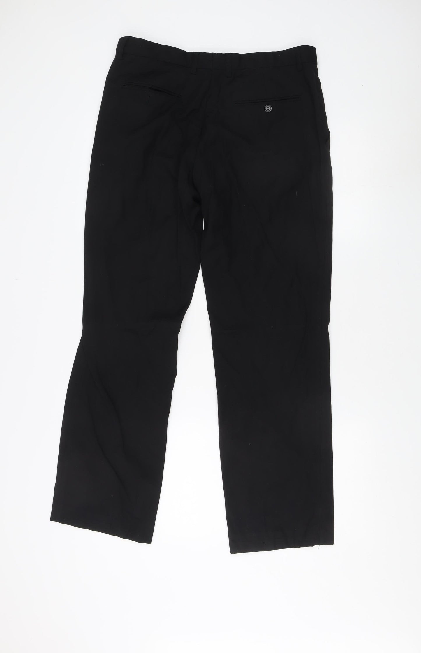 Pierre Cardin Black Men's Trousers 34R Regular Fit