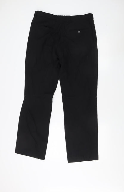 Pierre Cardin Black Men's Trousers 34R Regular Fit