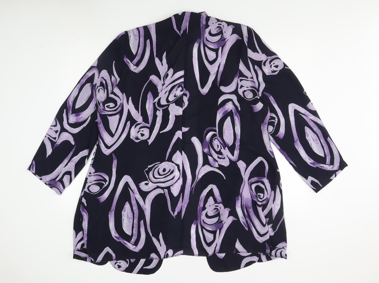 Essence Women's Multicoloured Long Coat Size 20