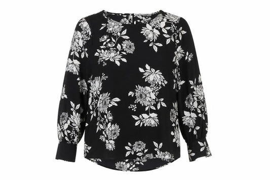 Womens UK Size 14 Debenhams Black Tunic Blouse