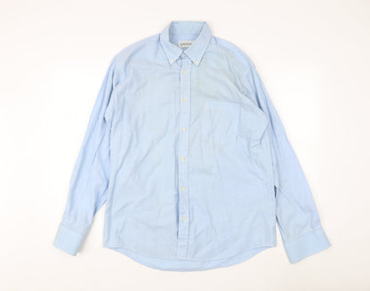 Mens UK Collar Size 39 Pierre Cardin Smart Blue  Dress Shirt