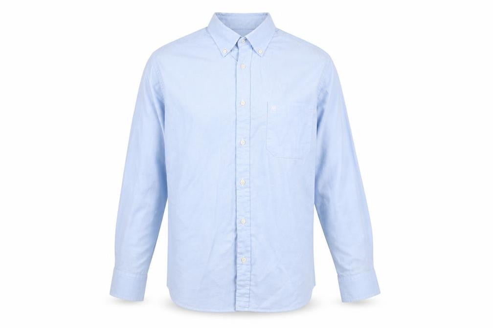 Mens UK Collar Size 39 Pierre Cardin Smart Blue  Dress Shirt