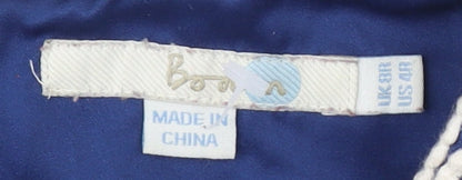 Boden Women’s Blue A-Line Dress, Size 8, Floral Style