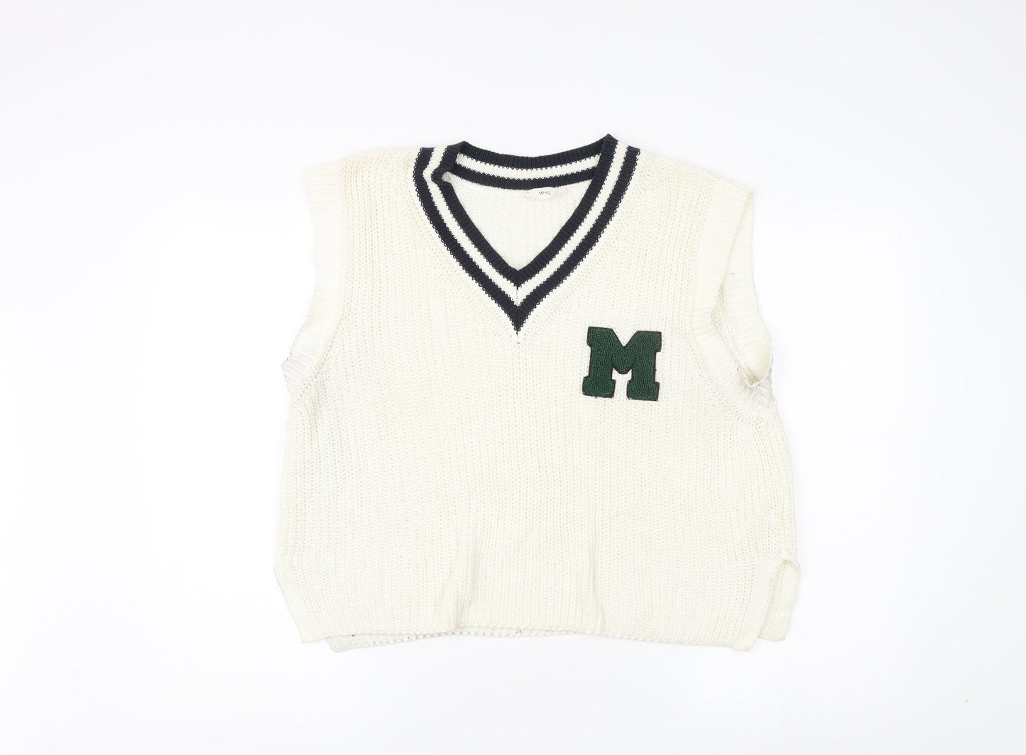 Womens UK Size L MNG Ivory Vest Jumper