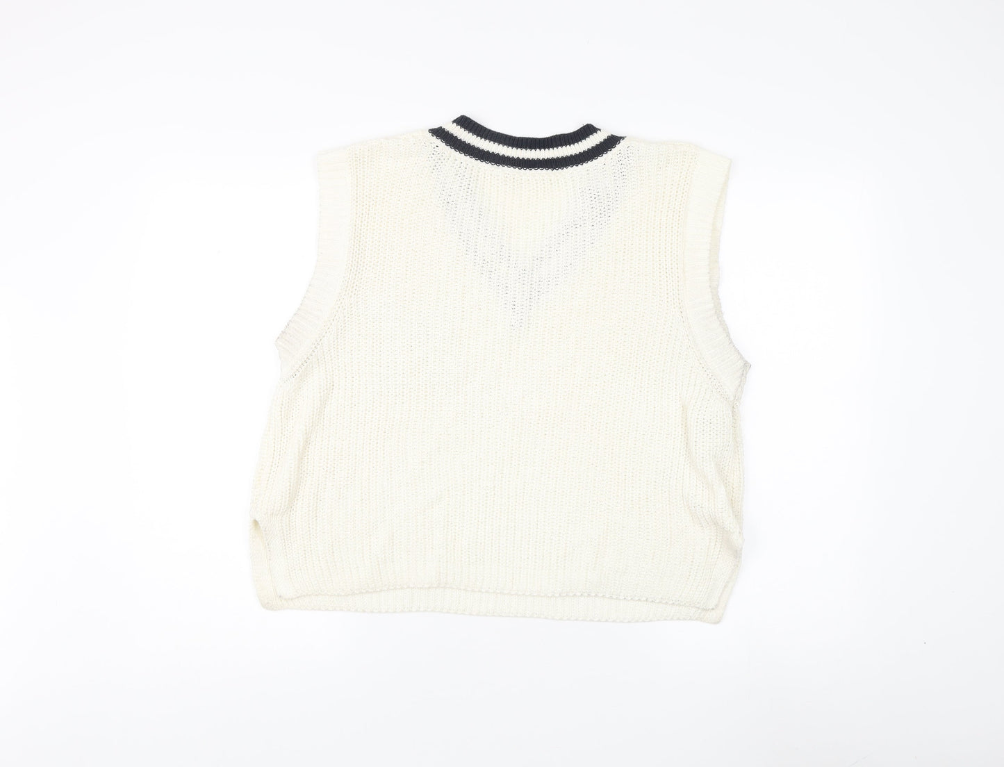 Womens UK Size L MNG Ivory Vest Jumper