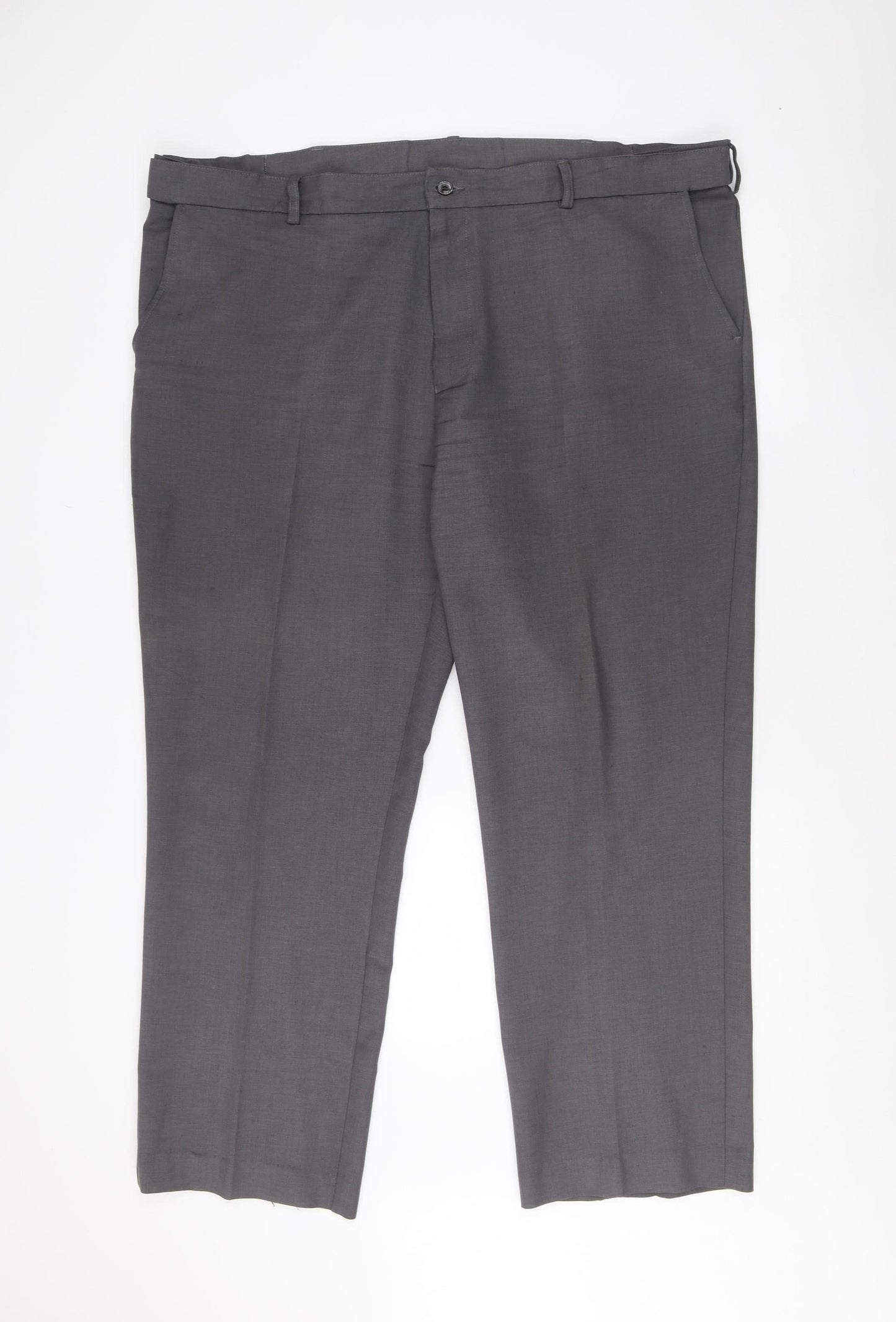 Farah Men's Grey Dress Pants, Size 44, Classic Fit