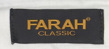 Farah Men's Grey Dress Pants, Size 44, Classic Fit