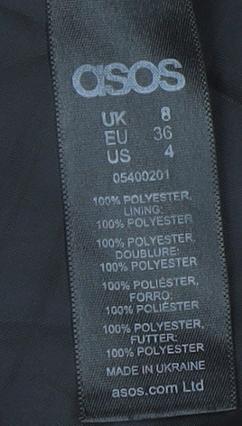 ASOS Women's Black Midi Pencil Skirt Size 8