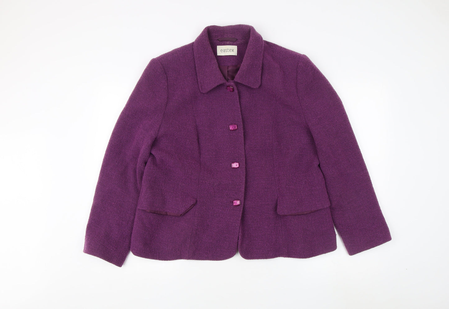 Eastex Women's Purple Suit Jacket Size 18 Classic Fit