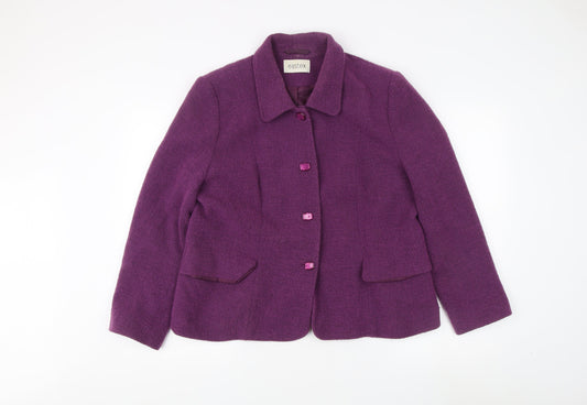 Eastex Women's Purple Suit Jacket Size 18 Classic Fit