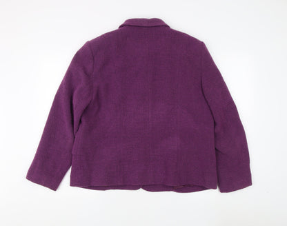 Eastex Women's Purple Suit Jacket Size 18 Classic Fit