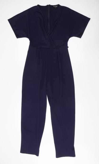 Miss Selfridge Women's Blue Jumpsuit, UK 10, V-Neck Style