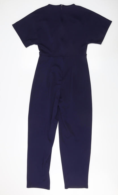 Miss Selfridge Women's Blue Jumpsuit, UK 10, V-Neck Style