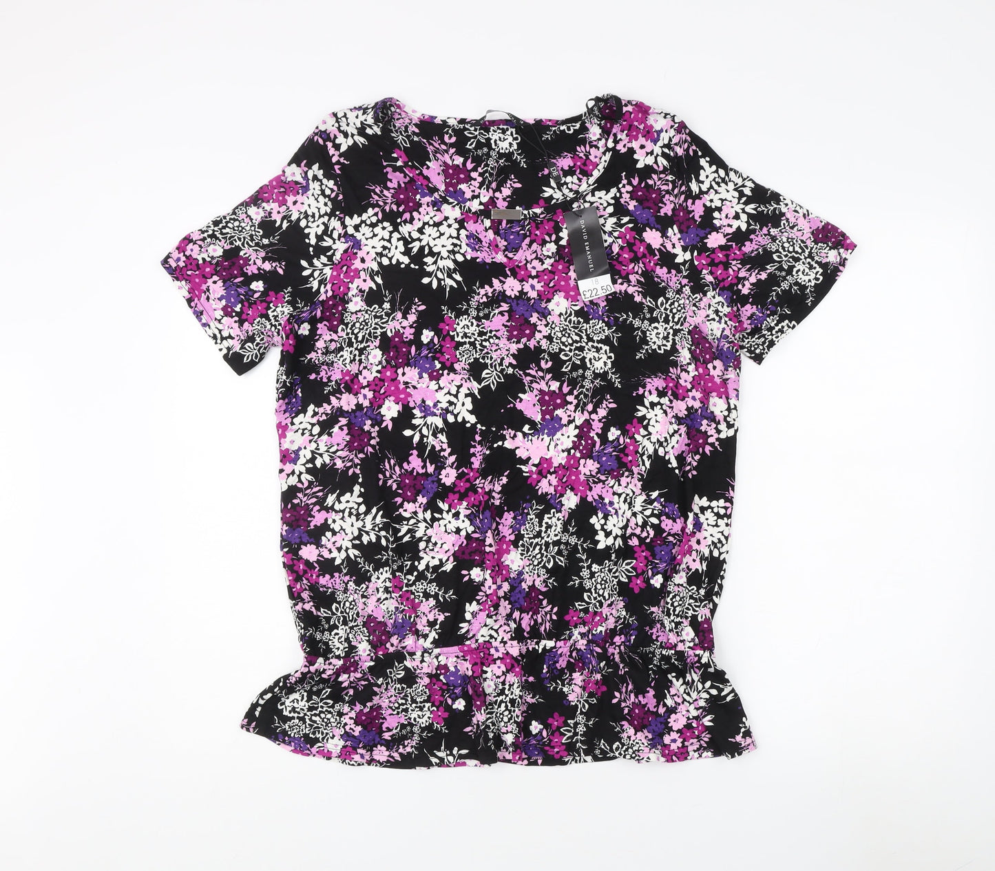 Womens UK Size 18 David Emanuel Multicoloured  Blouse