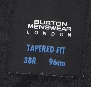 Burton Menswear Grey Tapered Trousers 38R