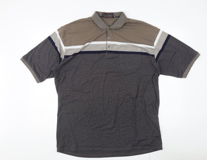 Charles Norton Men's Multicoloured Polo Shirt XXL