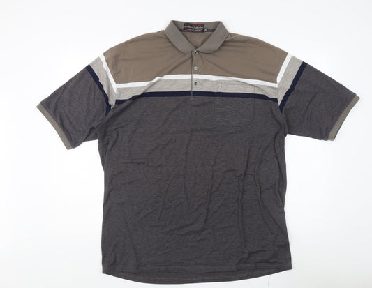 Charles Norton Men's Multicoloured Polo Shirt XXL
