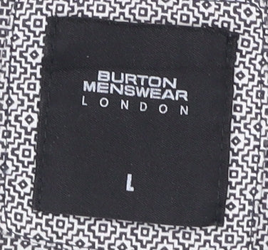 Burton Menswear White Polo - Men Large, Casual Fit