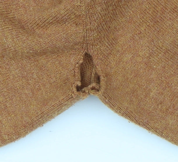 Burton Menswear Men’s Brown L High Neck Pullover Jumper