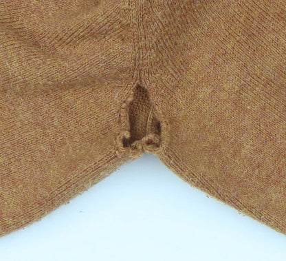 Burton Menswear Men’s Brown L High Neck Pullover Jumper