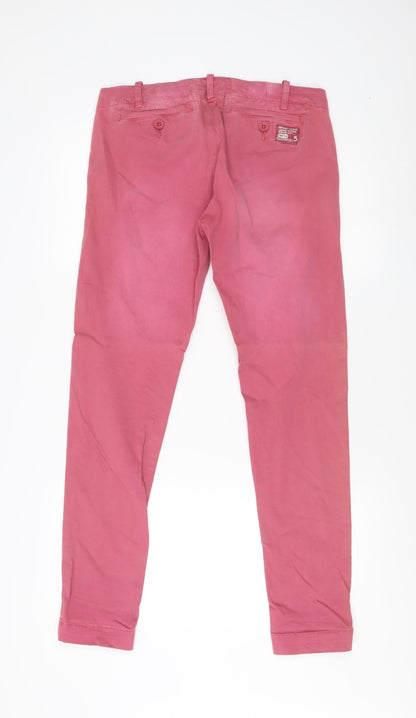 Womens UK Size S Superdry  Skinny Pink Jeans