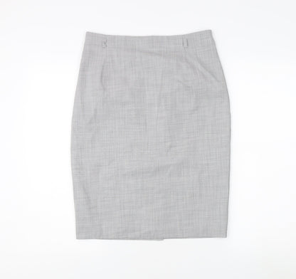 Marks and Spencer Women's Grey Pencil Skirt Size 10