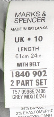 Marks and Spencer Women's Grey Pencil Skirt Size 10