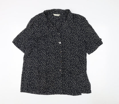 Womens UK Size 18 Marks and Spencer Blue Basic Button-Up