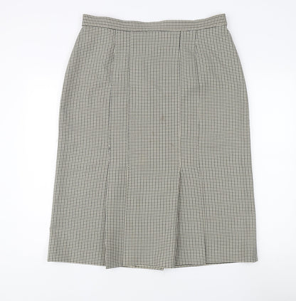 Marks and Spencer Women's Long Grey Check Skirt UK 20
