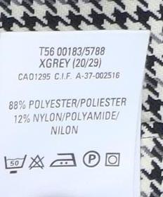 Marks and Spencer Women's Long Grey Check Skirt UK 20