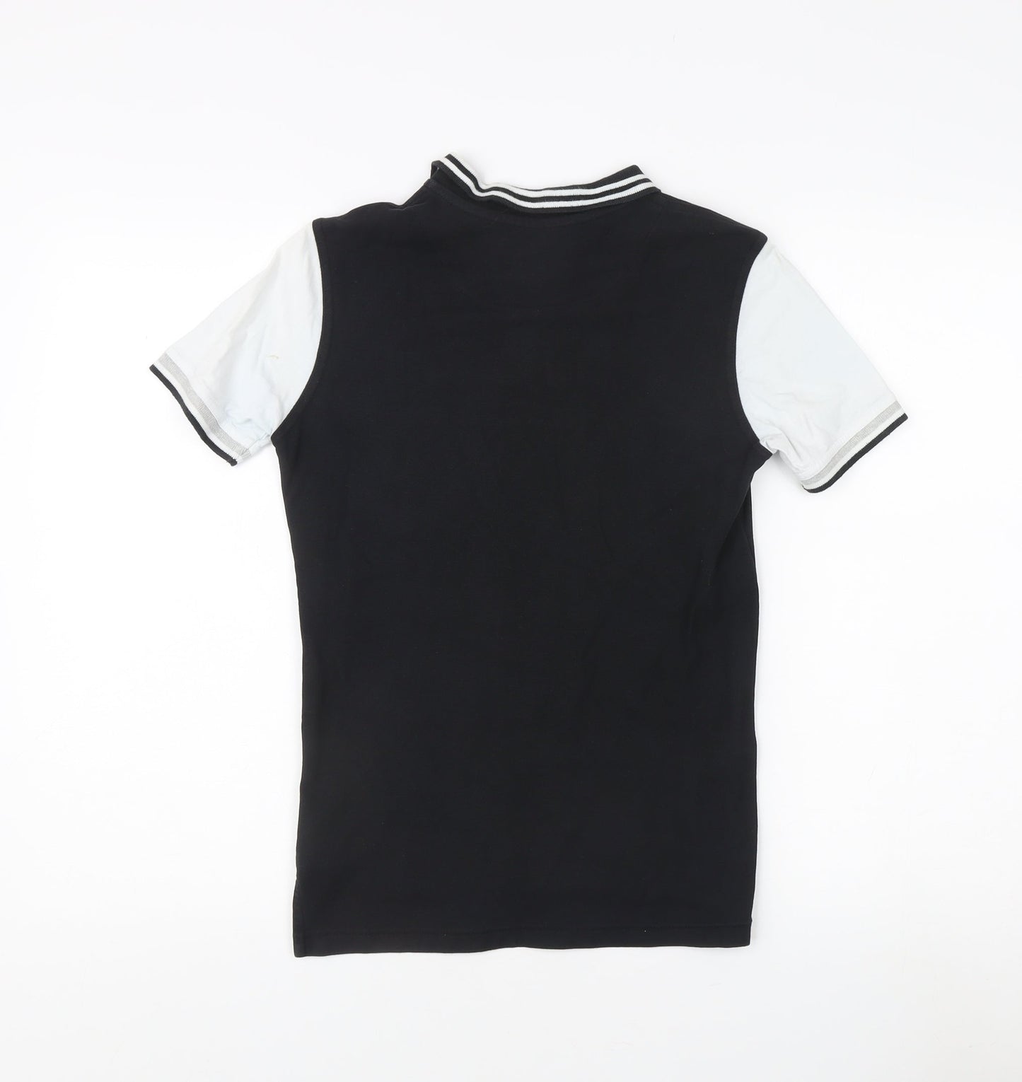 Firetrap Boys Polo Shirt 10-11 Years Black Short Sleeve