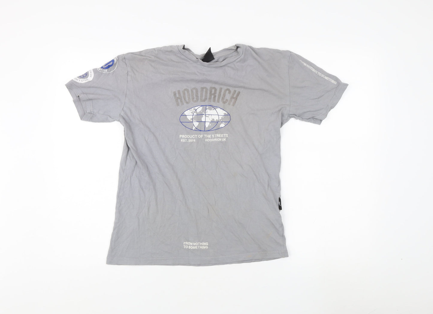Hoodrich Men's Grey XS T-Shirt with Logo
