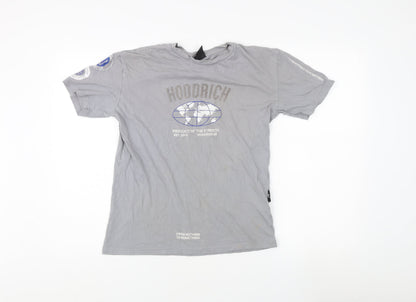 Hoodrich Men's Grey XS T-Shirt with Logo