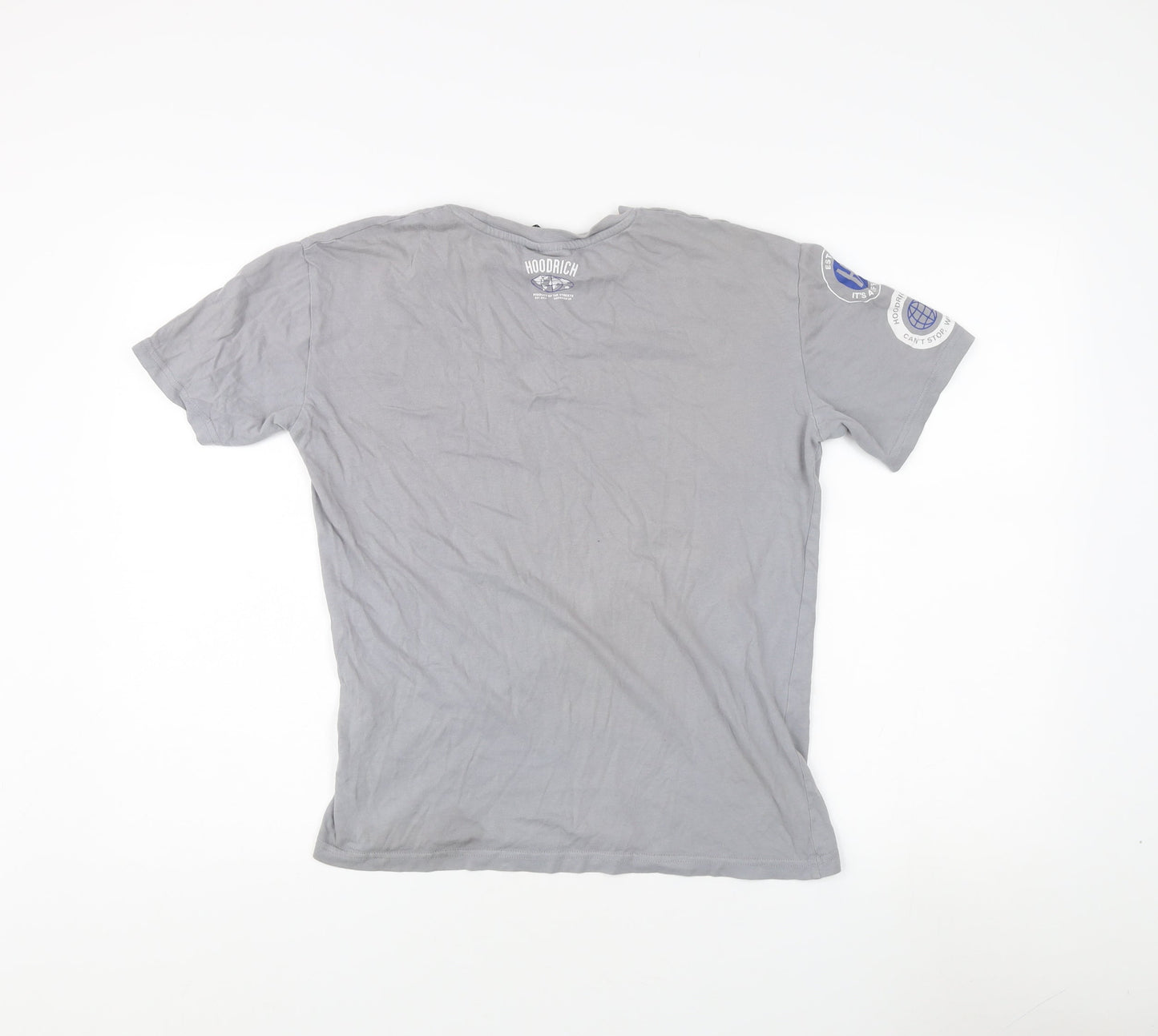 Hoodrich Men's Grey XS T-Shirt with Logo