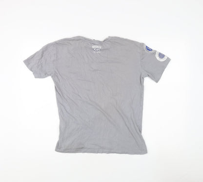 Hoodrich Men's Grey XS T-Shirt with Logo