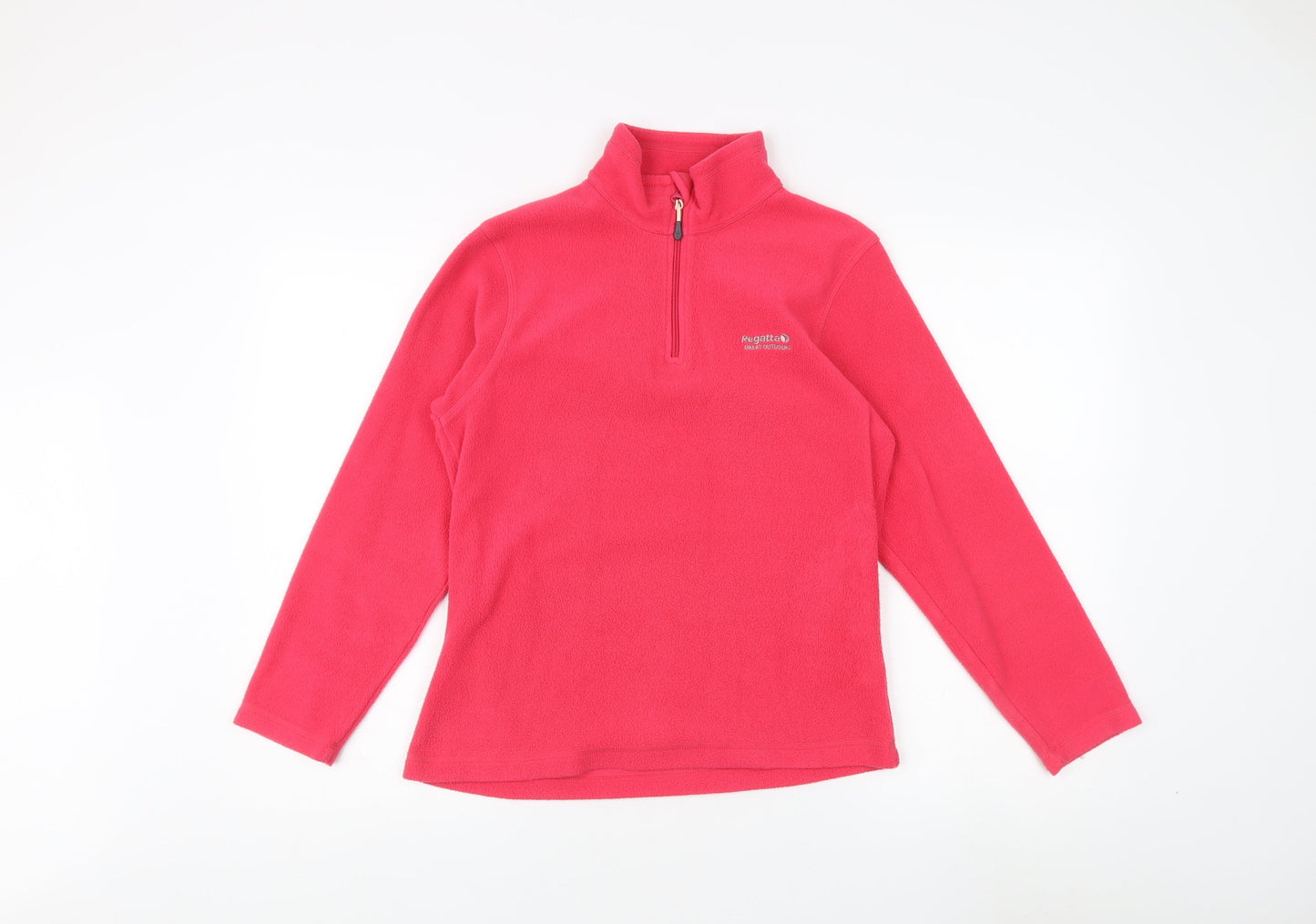 Regatta Women's Pink 1/4 Zip Fleece Sweatshirt Size 8