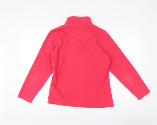 Regatta Women's Pink 1/4 Zip Fleece Sweatshirt Size 8