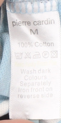 Pierre Cardin Men's Blue Striped Polo Shirt M