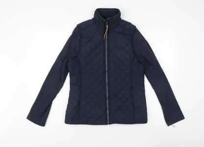 Womens UK Size 10 Regatta Blue Quilted Coat