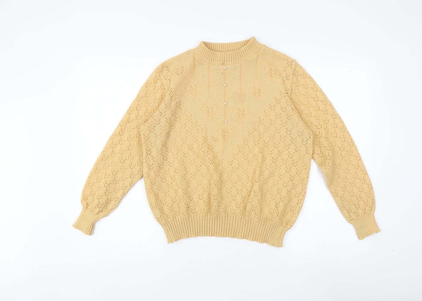 Womens UK Size 10-12 Amari Beige Pullover Jumper