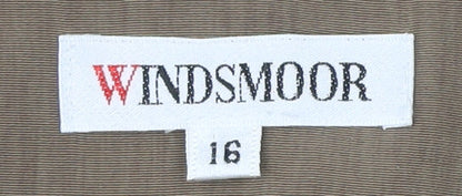 Womens UK Size 16 Windsmoor Brown Basic Jacket