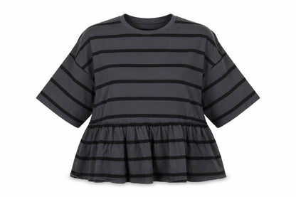 ASOS Women's Black Striped Tunic, Size 10, 3/4 Sleeve