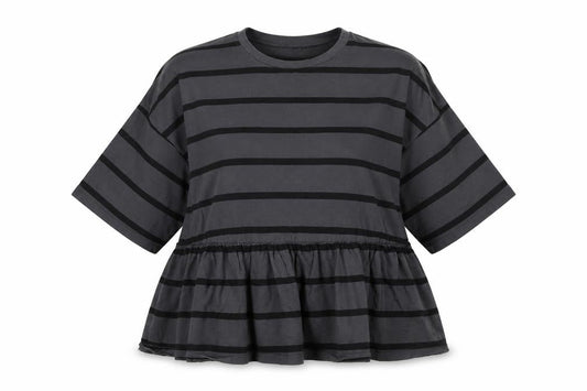 ASOS Women's Black Striped Tunic, Size 10, 3/4 Sleeve