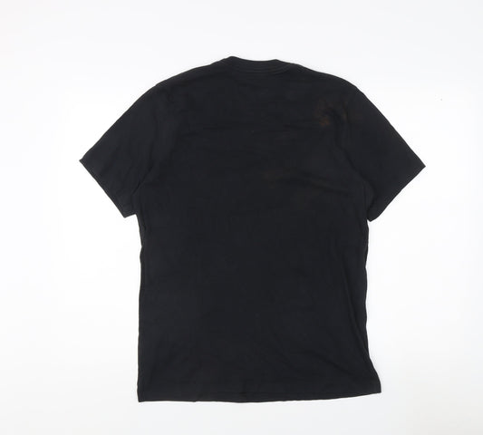 Nike Men’s Black Cotton Logo T-Shirt Size M